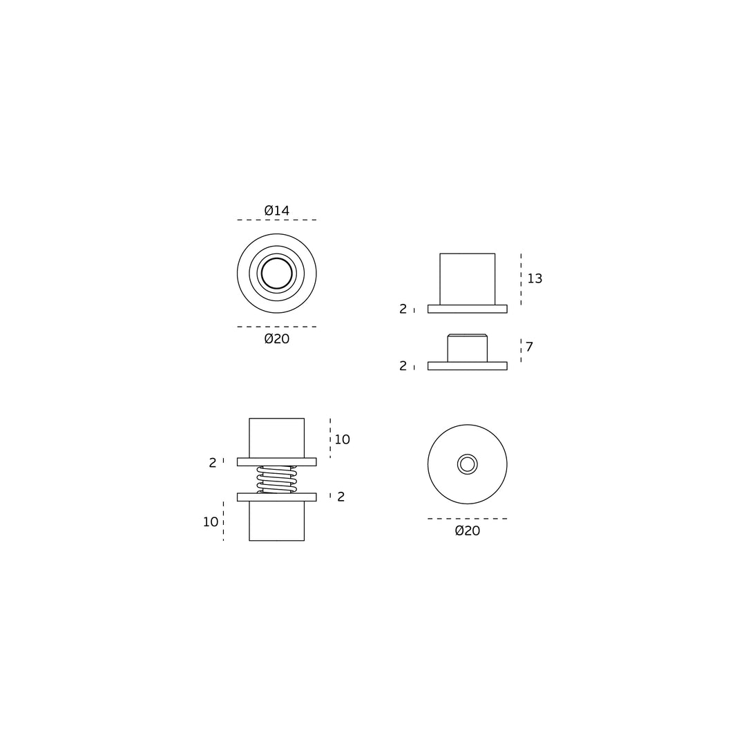 JNF IN.05.209 20kgs Flush Centre Pivot Set