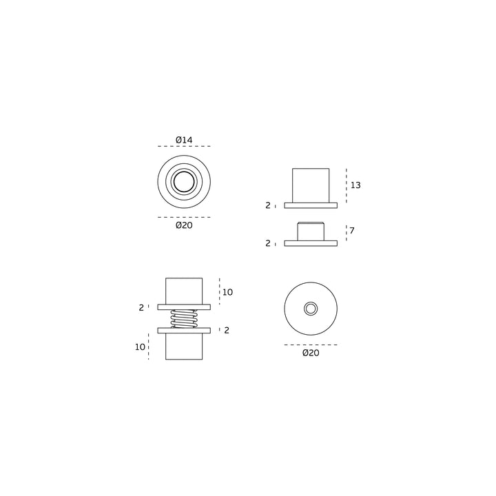 JNF IN.05.209 20kgs Flush Centre Pivot Set