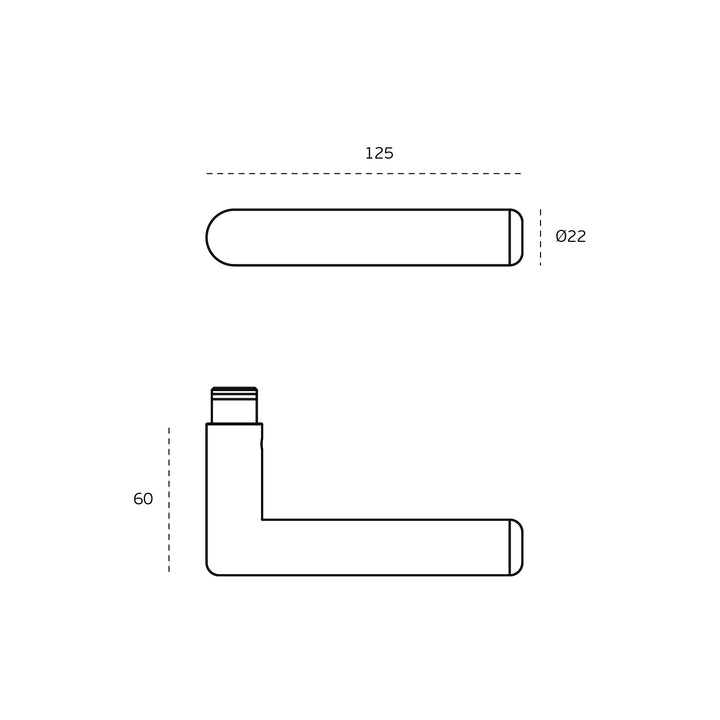 JNF Tubular Yokohama 22LM Lever Handle Set