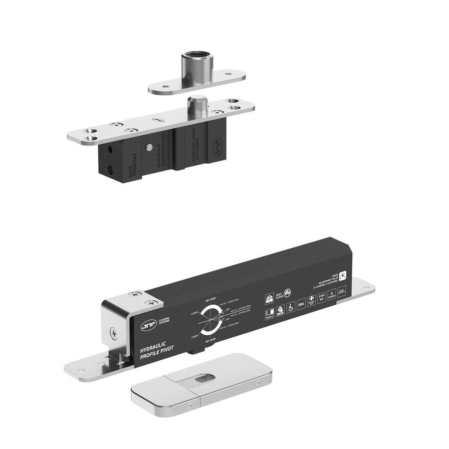JNF IN.05.204.HO Plus Double action 100kgs hydraulic timber door pivot set - Hold Open JNF