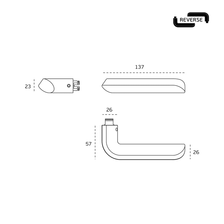 JNF Reverse Lever Handle Set