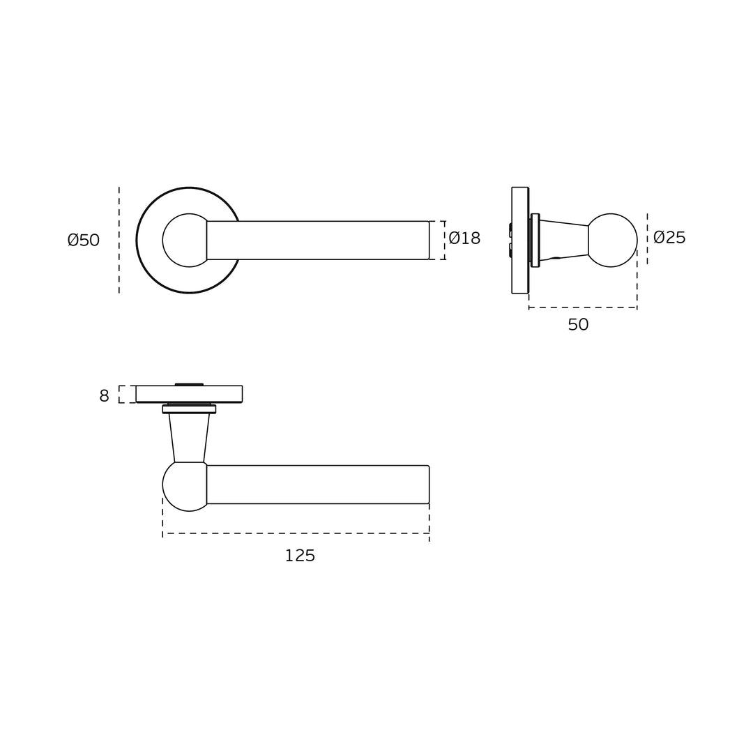 JNF Train Lever Handle Set