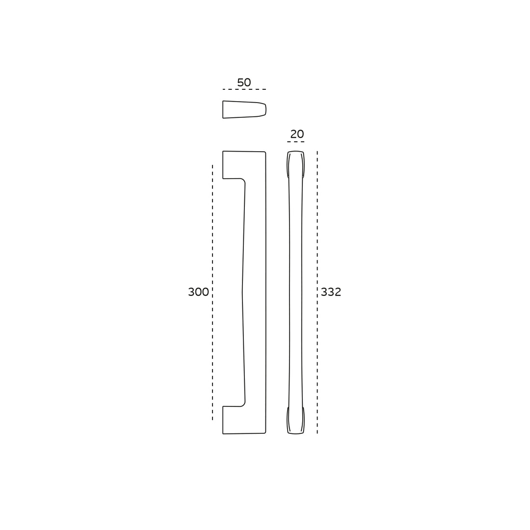 JNF Metric Pull Handle