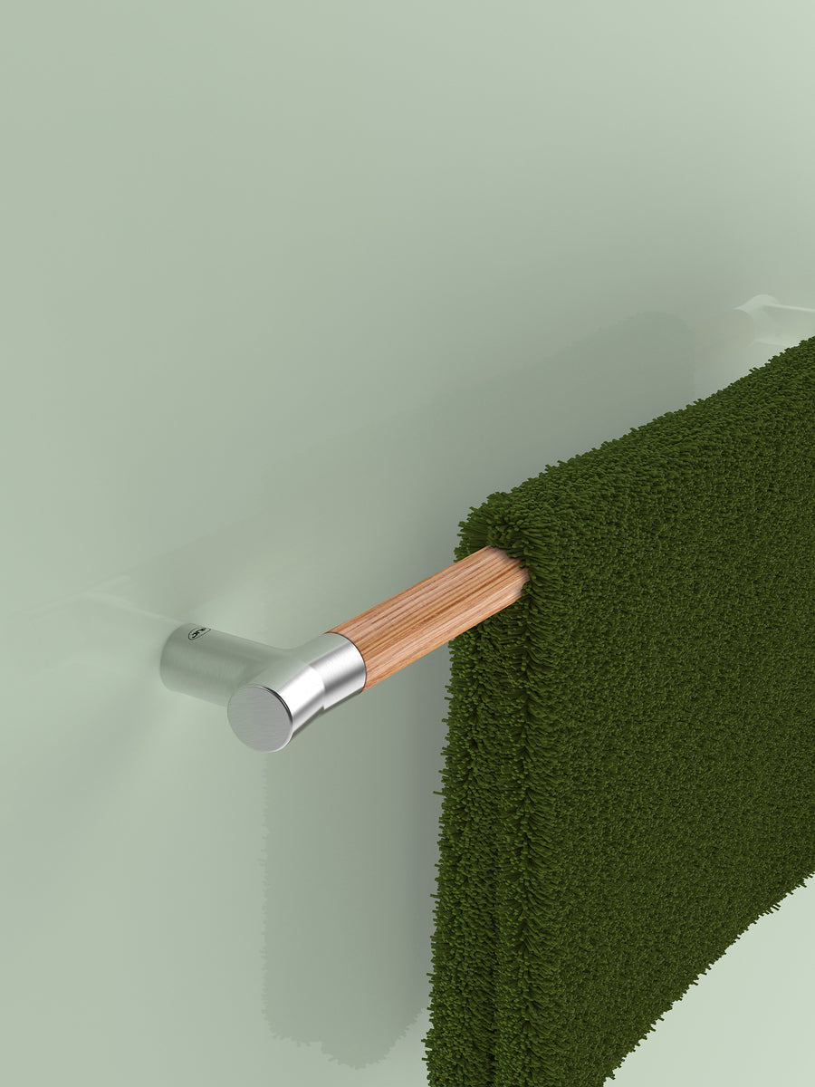 JNF Wood Nature Series Aged Oak Towel Rails