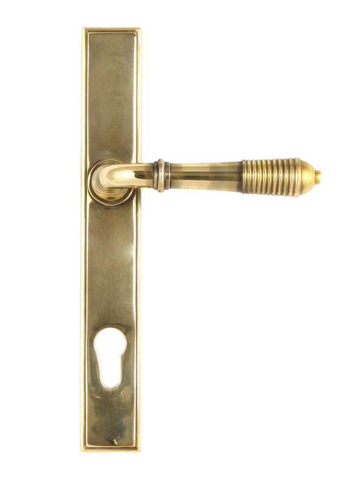 From the Anvil Reeded Slimline Lever Espagnolette Lock Set