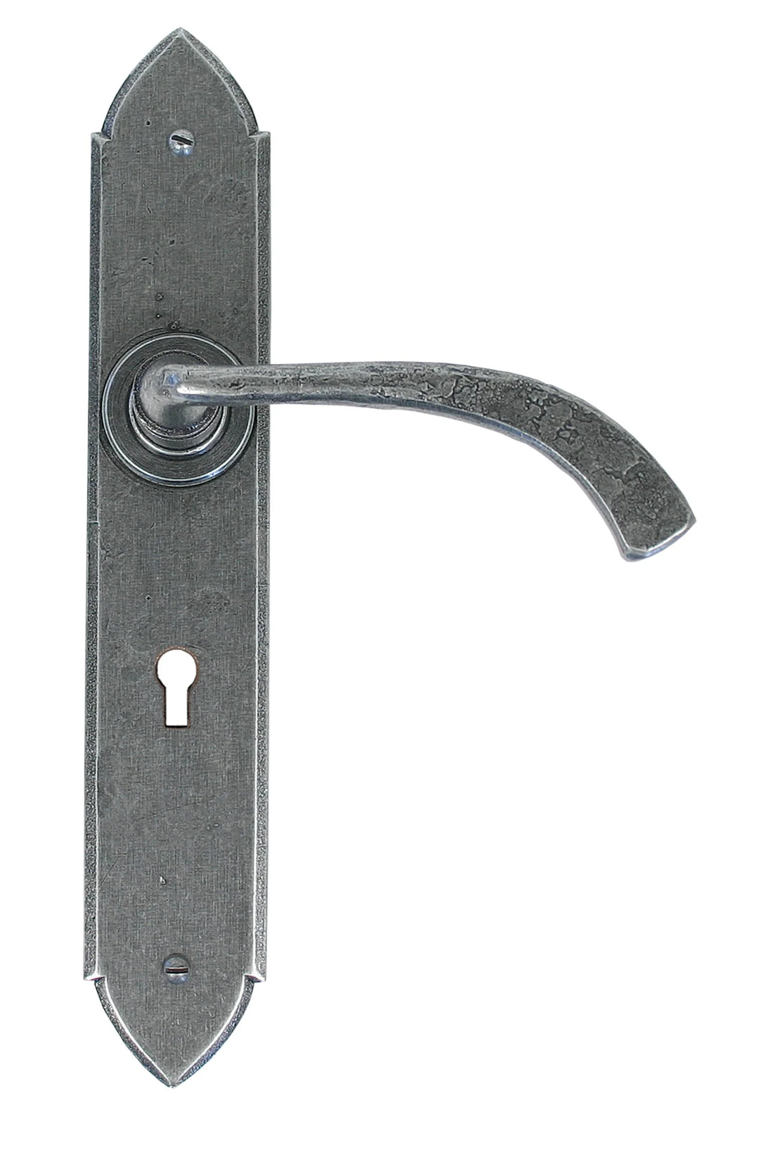 From the Anvil Gothic Curved Sprung Lever on Plate