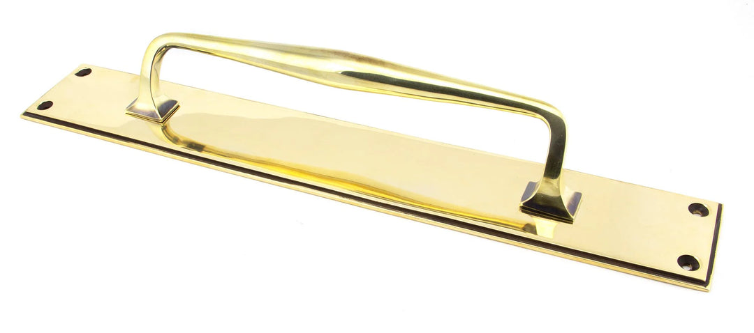 From the Anvil Art Deco Pull Handle on Backplate - Large - itfitz