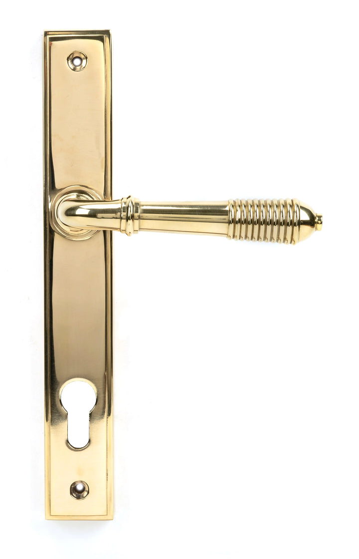 From the Anvil Reeded Slimline Lever Espagnolette Lock Set