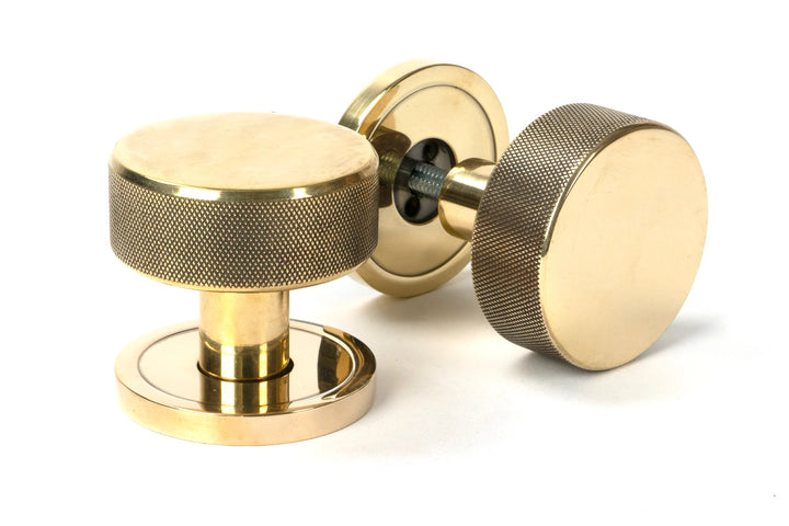 From the Anvil Brompton Mortice/Rim Knob Set with Plain Rose - itfitz