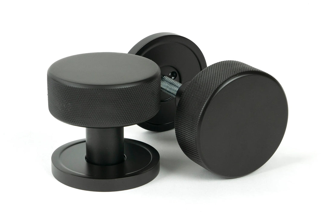 From the Anvil Brompton Mortice/Rim Knob Set with Plain Rose - itfitz