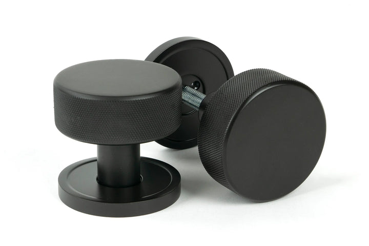 From the Anvil Brompton Mortice/Rim Knob Set with Plain Rose - itfitz