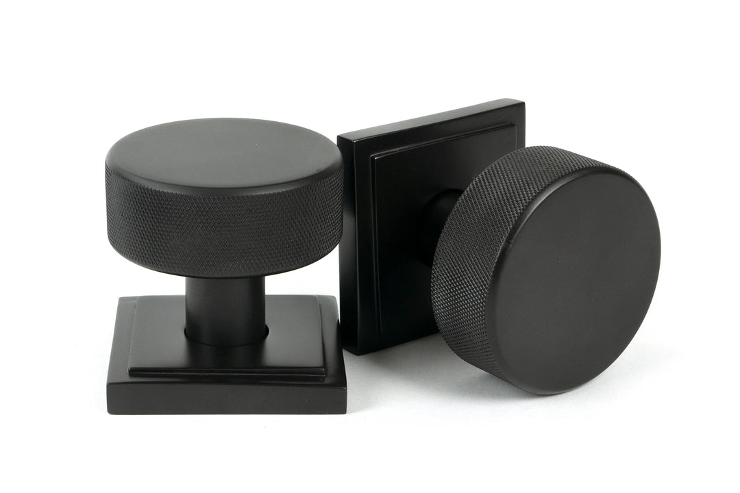 From the Anvil Brompton Mortice/Rim Knob Set with Square Rose - itfitz