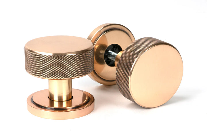 From the Anvil Brompton Mortice/Rim Knob Set with Art Deco Rose - itfitz