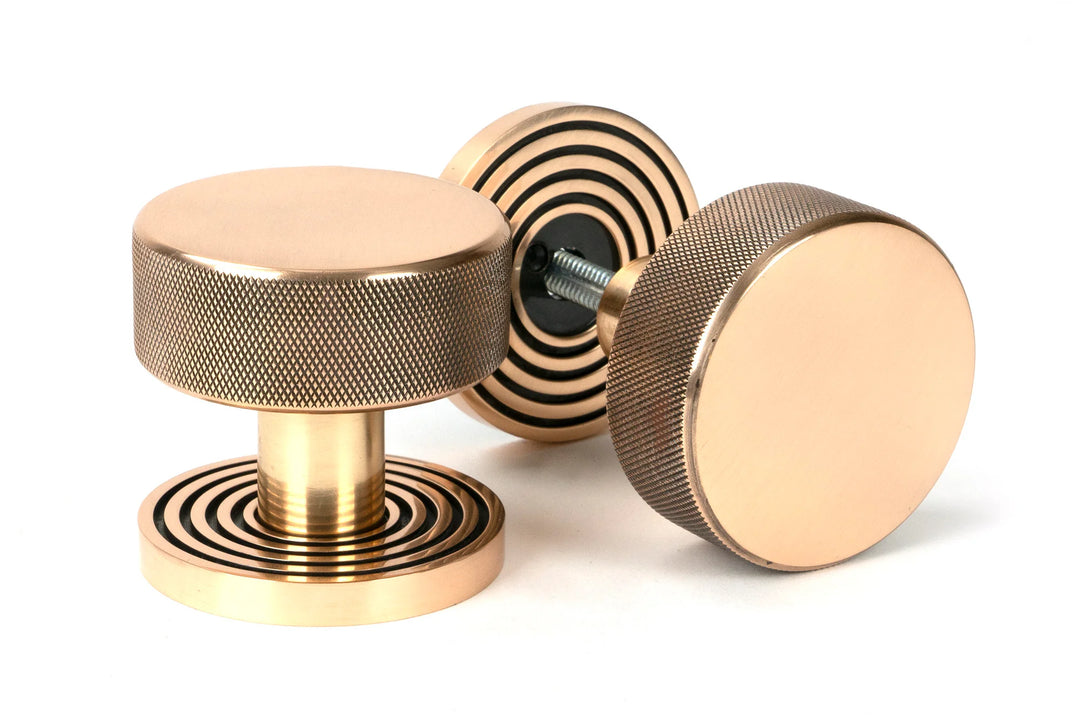 From the Anvil Brompton Mortice/Rim Knob Set with Beehive Rose - itfitz