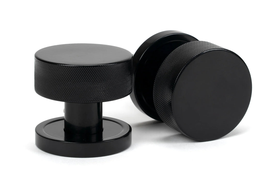 From the Anvil Brompton Mortice/Rim Knob Set with Plain Rose - itfitz