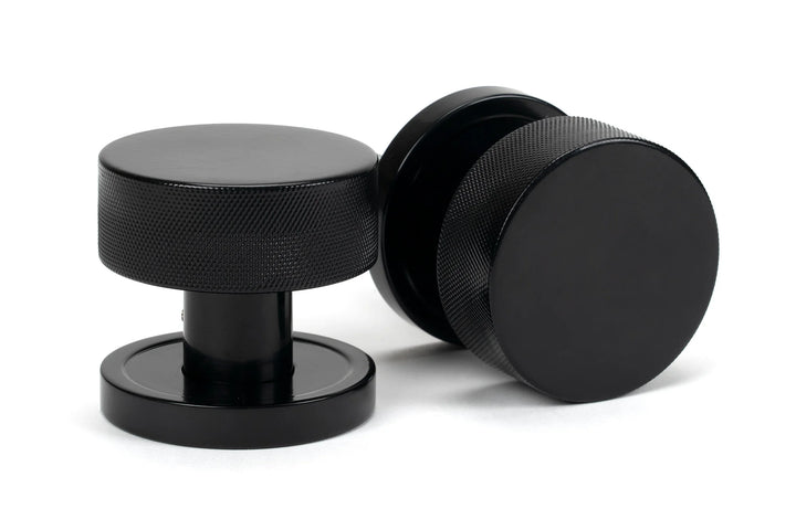 From the Anvil Brompton Mortice/Rim Knob Set with Plain Rose - itfitz