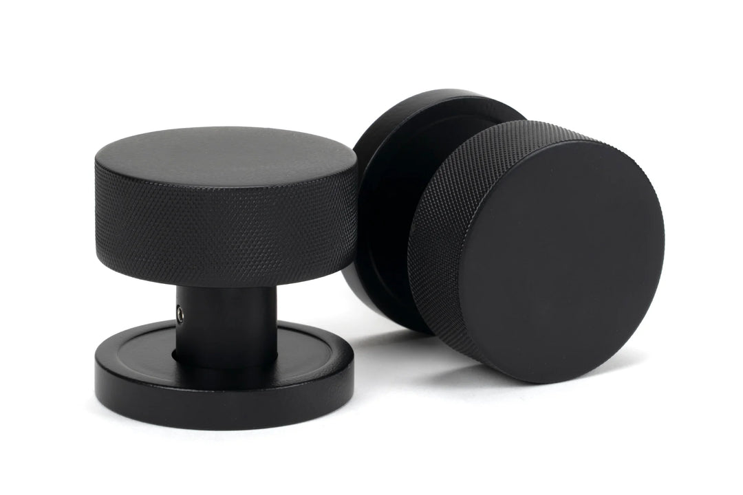 From the Anvil Brompton Mortice/Rim Knob Set with Plain Rose - itfitz