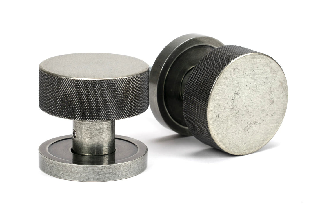 From the Anvil Brompton Mortice/Rim Knob Set with Plain Rose - itfitz