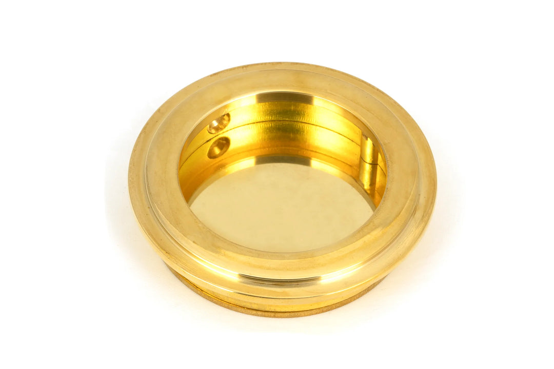 From the Anvil Art Deco Round Flush Pull - 60mm - itfitz