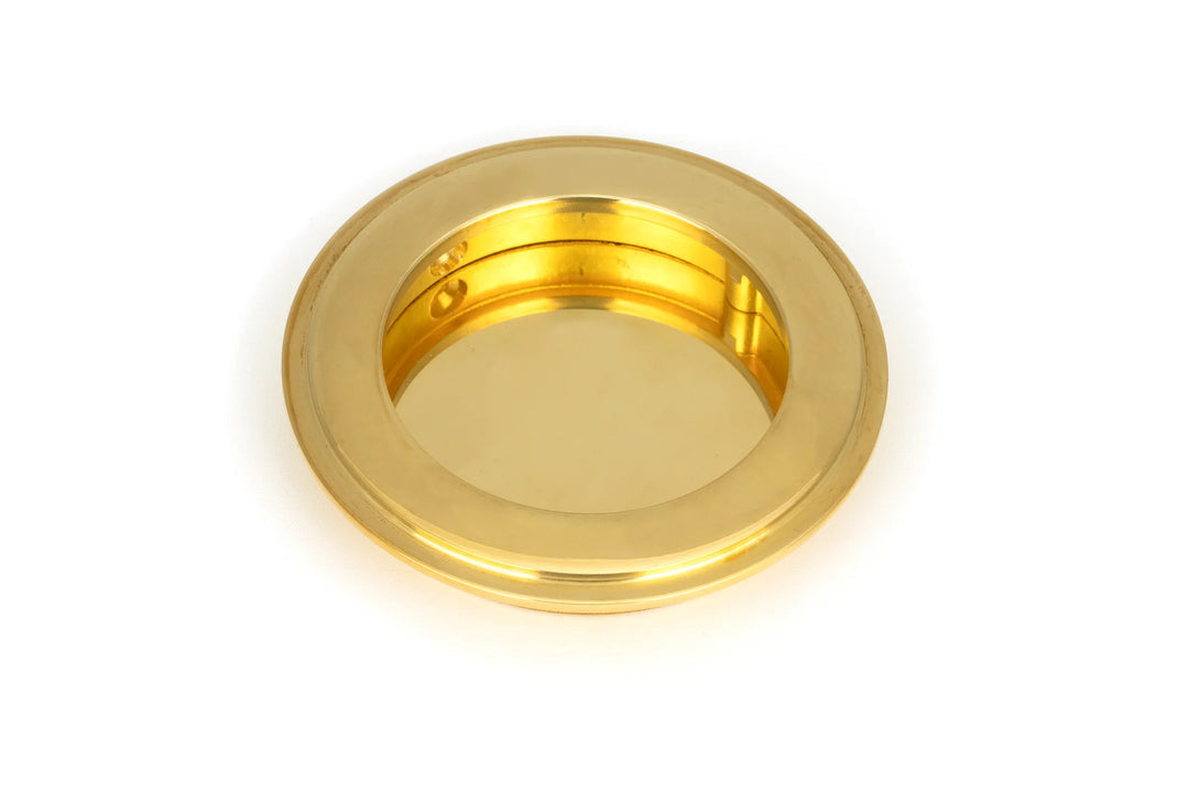 From the Anvil Art Deco Round Flush Pull - 75mm - itfitz