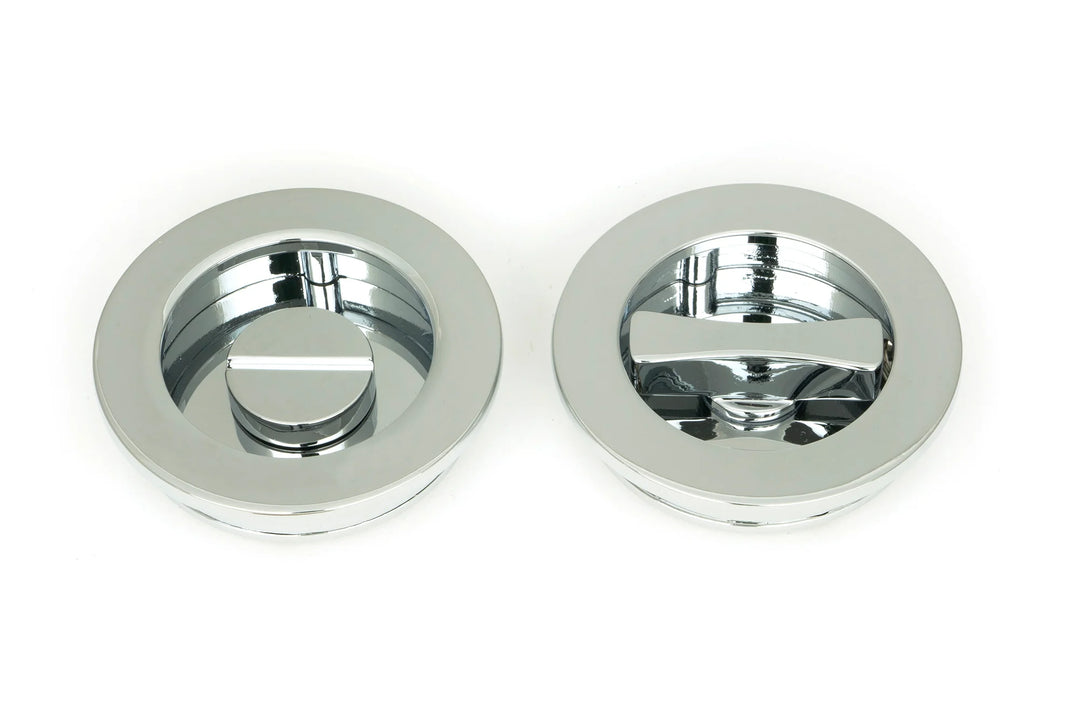From the Anvil Plain Round Flush Pull Privacy Set - 60mm