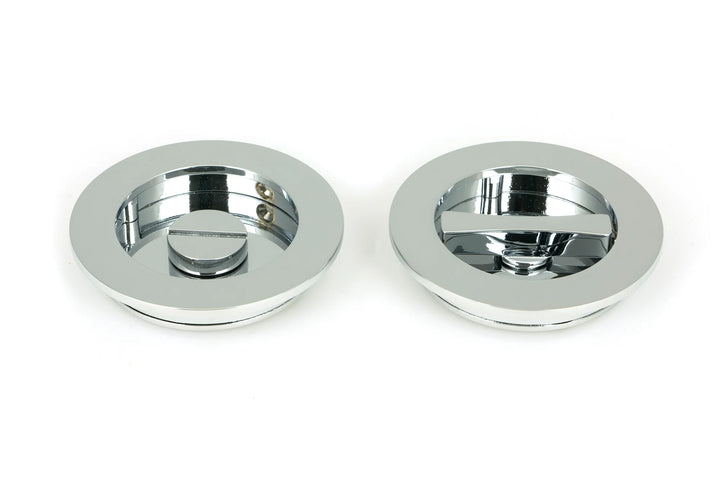 From the Anvil Plain Round Flush Pull Privacy Set - 75mm