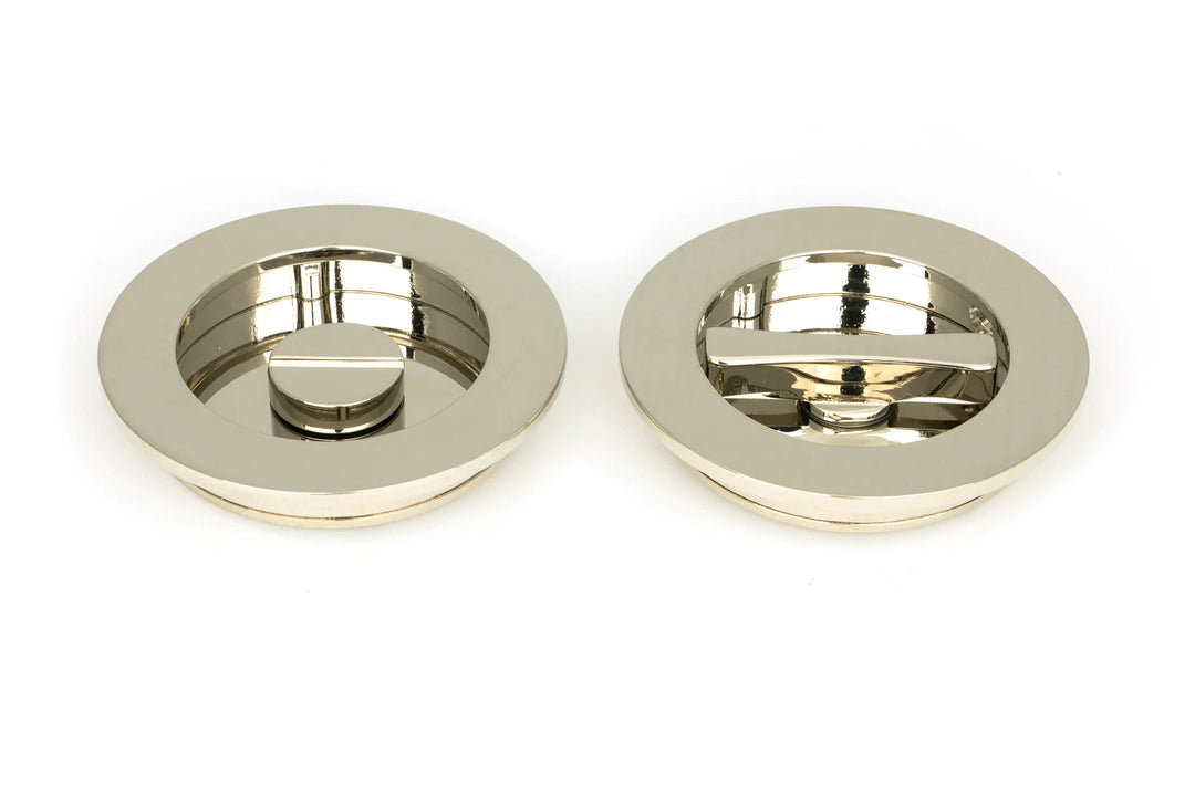 From the Anvil Plain Round Flush Pull Privacy Set - 75mm