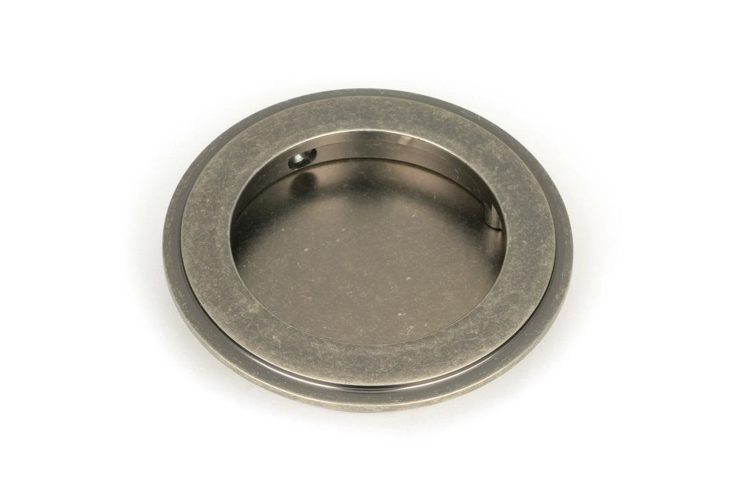 From the Anvil Art Deco Round Flush Pull - 75mm - itfitz