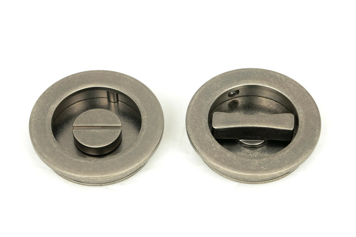 From the Anvil Plain Round Flush Pull Privacy Set - 60mm