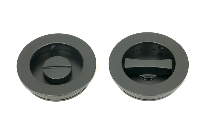 From the Anvil Plain Round Flush Pull Privacy Set - 60mm