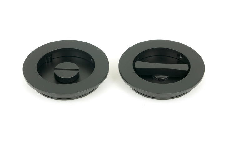 From the Anvil Plain Round Flush Pull Privacy Set - 75mm
