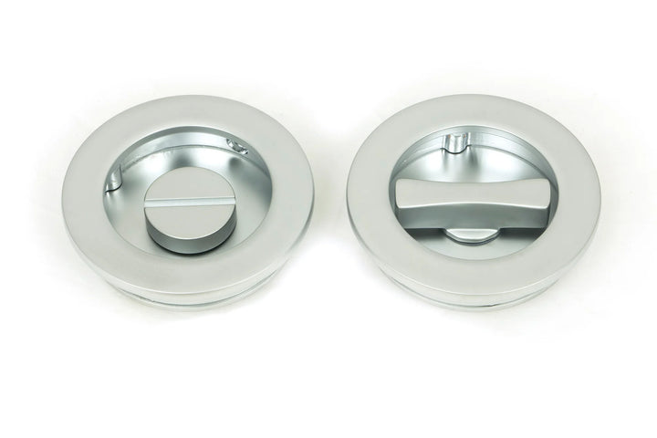 From the Anvil Plain Round Flush Pull Privacy Set - 60mm