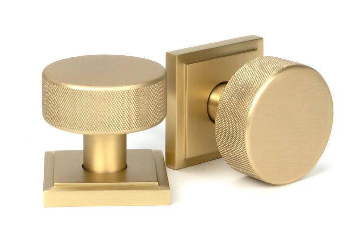 From the Anvil Brompton Mortice/Rim Knob Set with Square Rose - itfitz
