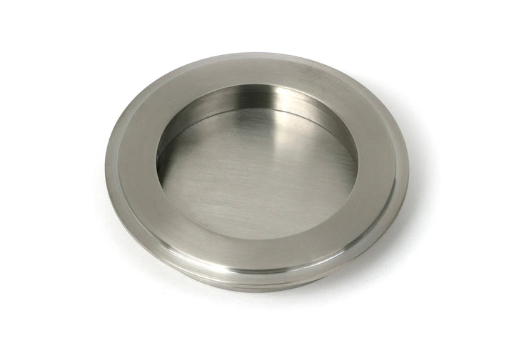 From the Anvil Art Deco Round Flush Pull - 75mm - itfitz