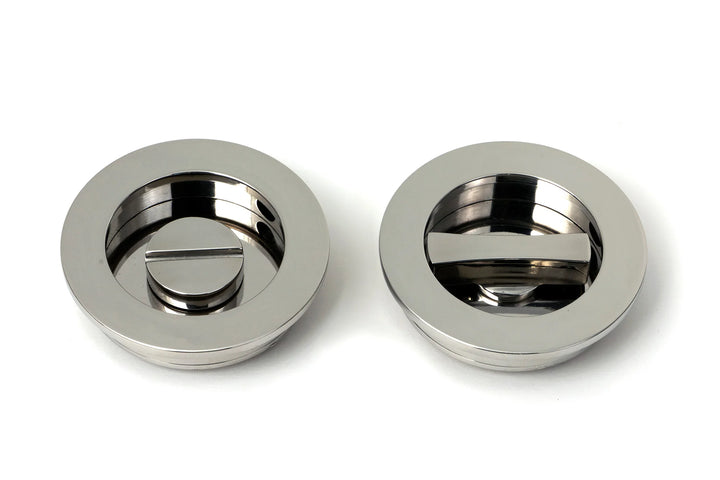 From the Anvil Plain Round Flush Pull Privacy Set - 60mm