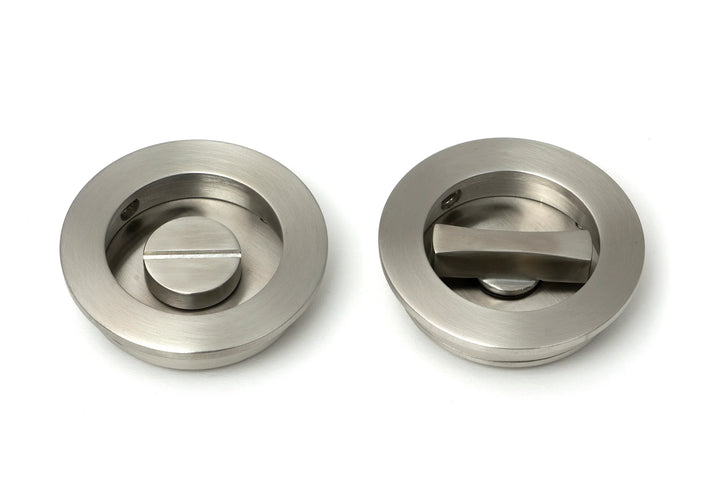 From the Anvil Plain Round Flush Pull Privacy Set - 60mm