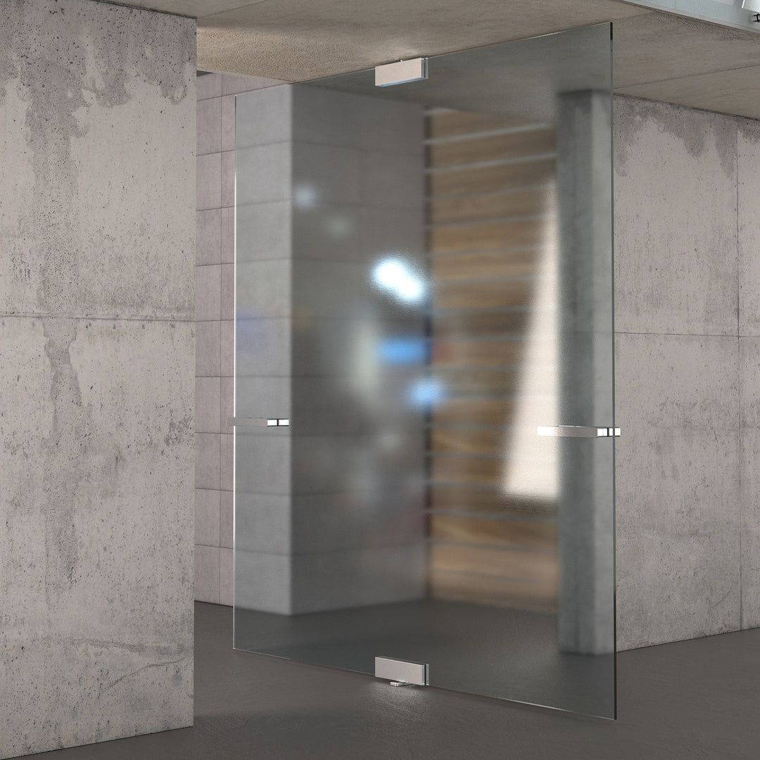 JNF IN.81.206 W 360º 200kgs CAM hydraulic glass door pivot patch set