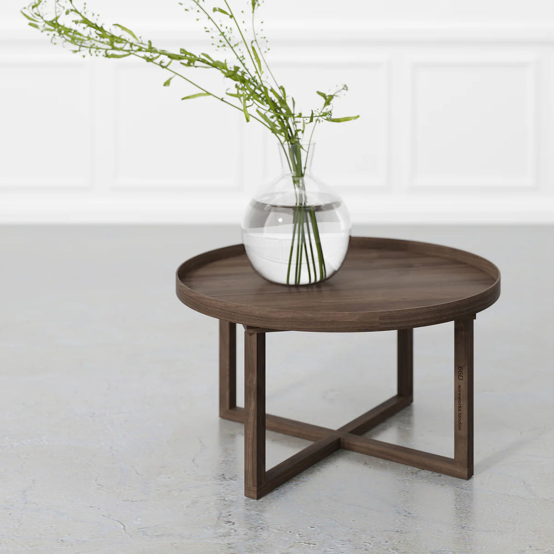 WIREWORKS Round Walnut Coffee Table 66D