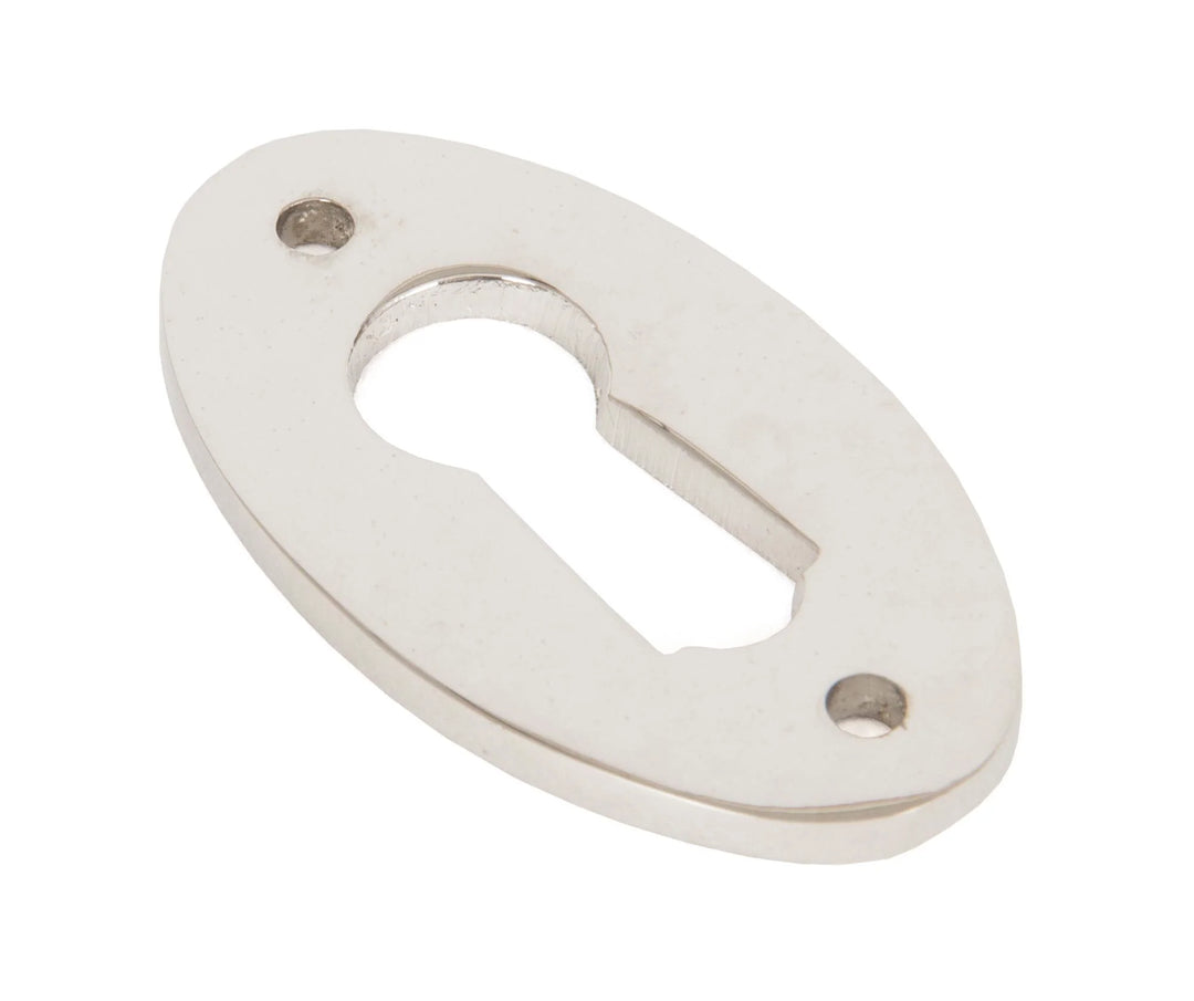 From the Anvil Oval Escutcheon - Without Cover polished nickel - itfitz