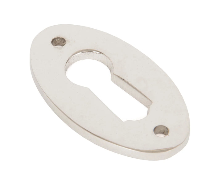 From the Anvil Oval Escutcheon - Without Cover polished nickel - itfitz