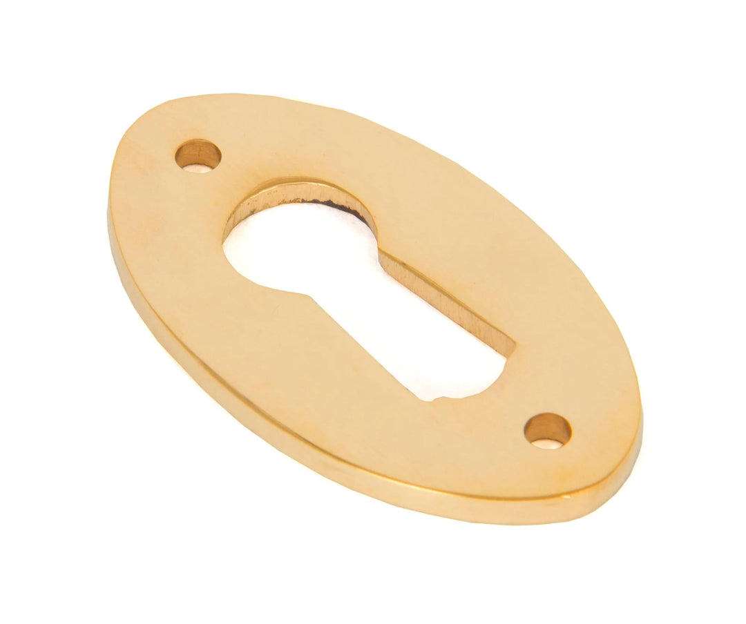 From the Anvil Oval Escutcheon - Without Cover polished brass - itfitz