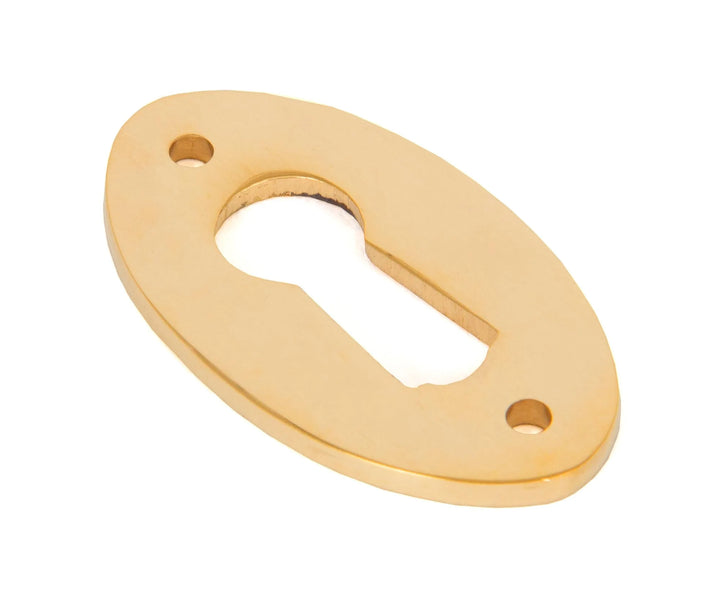 From the Anvil Oval Escutcheon - Without Cover polished brass - itfitz