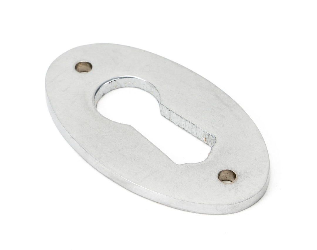From the Anvil Oval Escutcheon - Without Cover satin chrome - itfitz