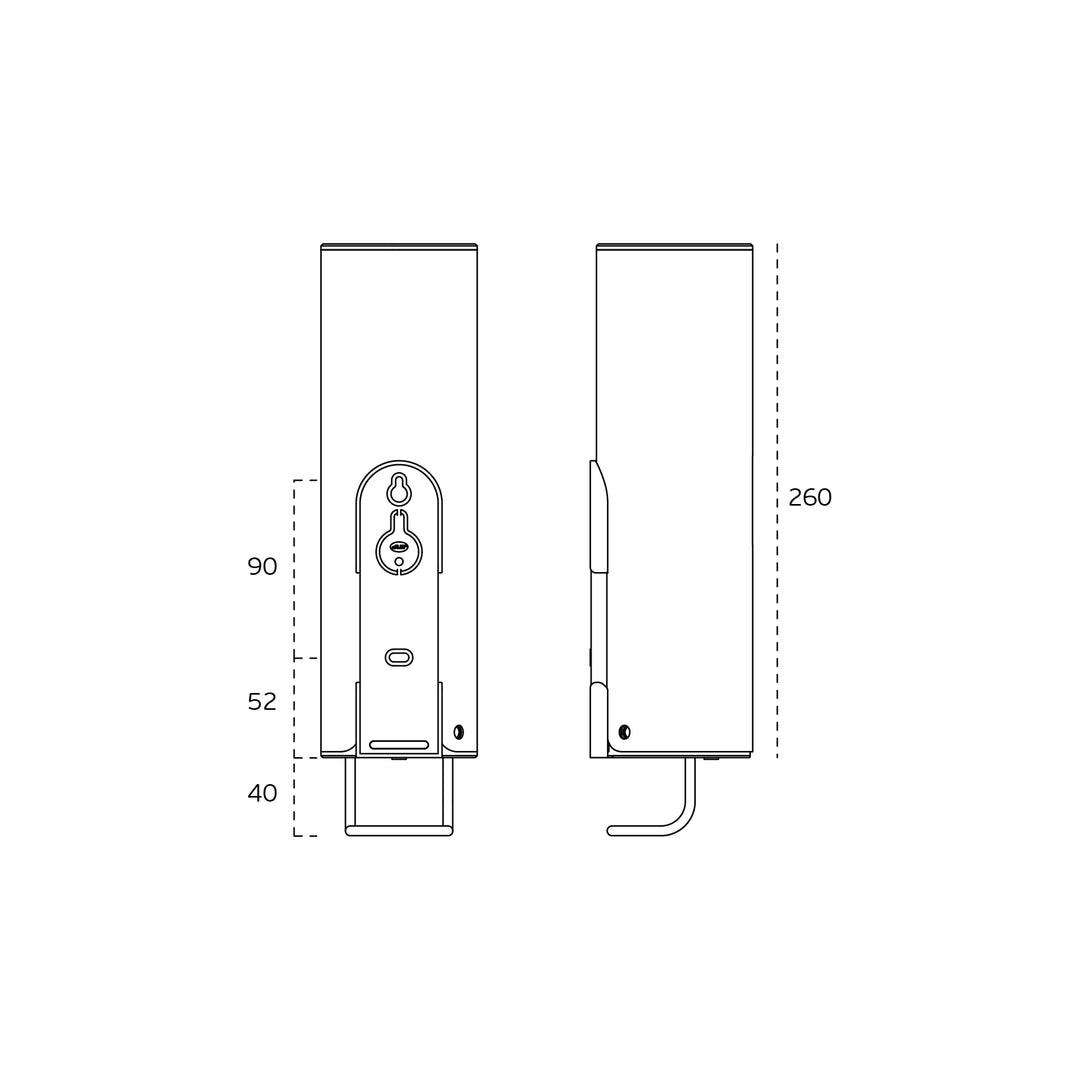 JNF IN.60.491 Wall Mounted Manual Spray Soap Dispenser