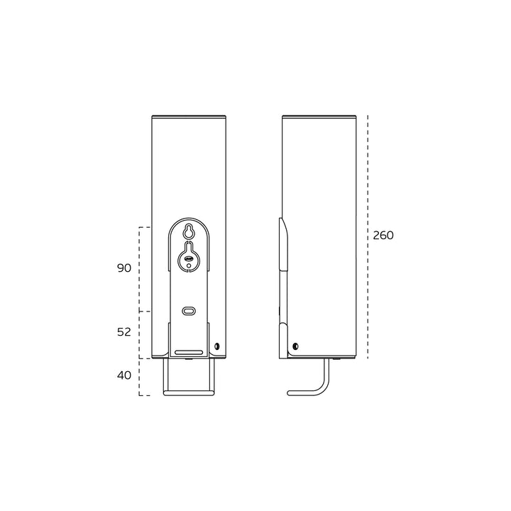 JNF IN.60.491 Wall Mounted Manual Spray Soap Dispenser
