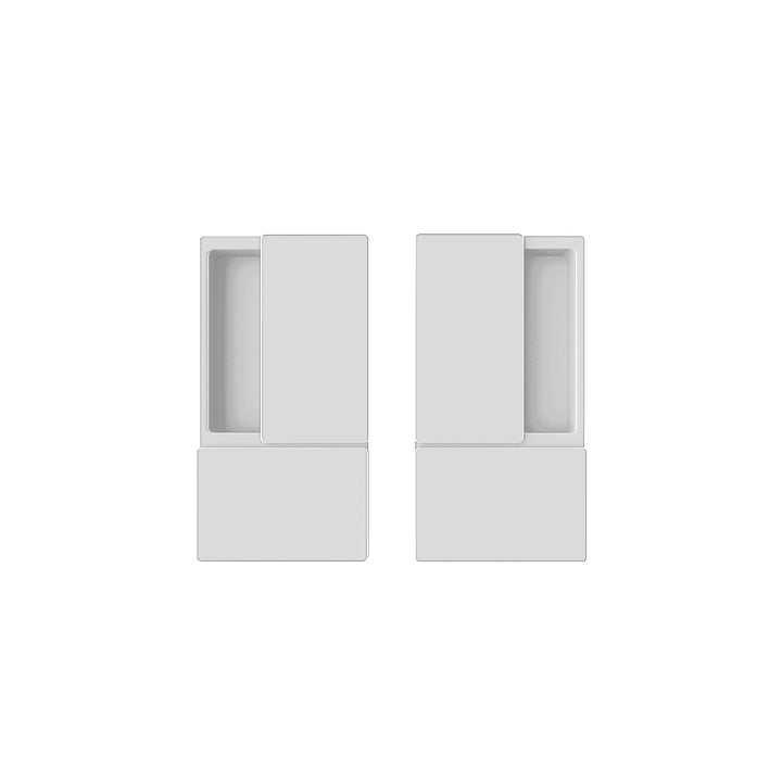 AGB Wave Flush Door Handle Set