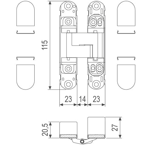 AGB ECLIPSE HD3-2 HINGE TECHNICAL