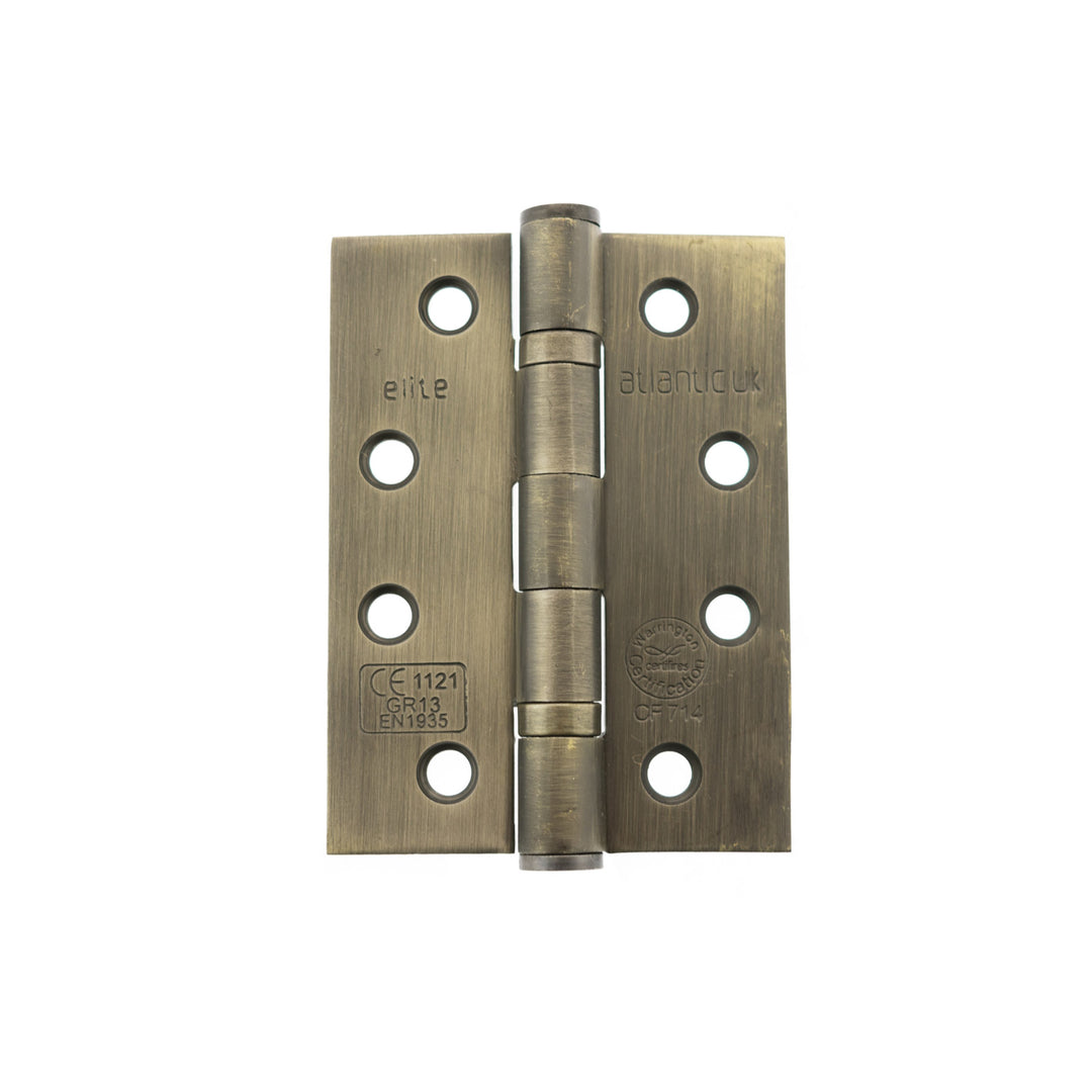 Atlantic Hardware Heavy Duty Ball Bearing 102 x 76mm Hinge - Grade 13