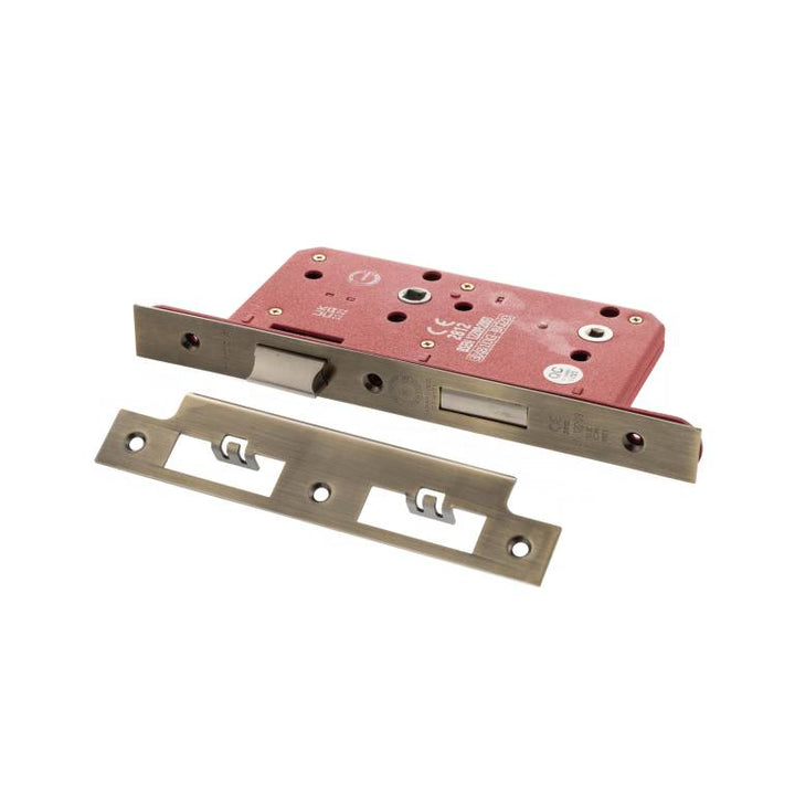 Atlantic Hardware European DIN Square Bathlock - 2 Piece