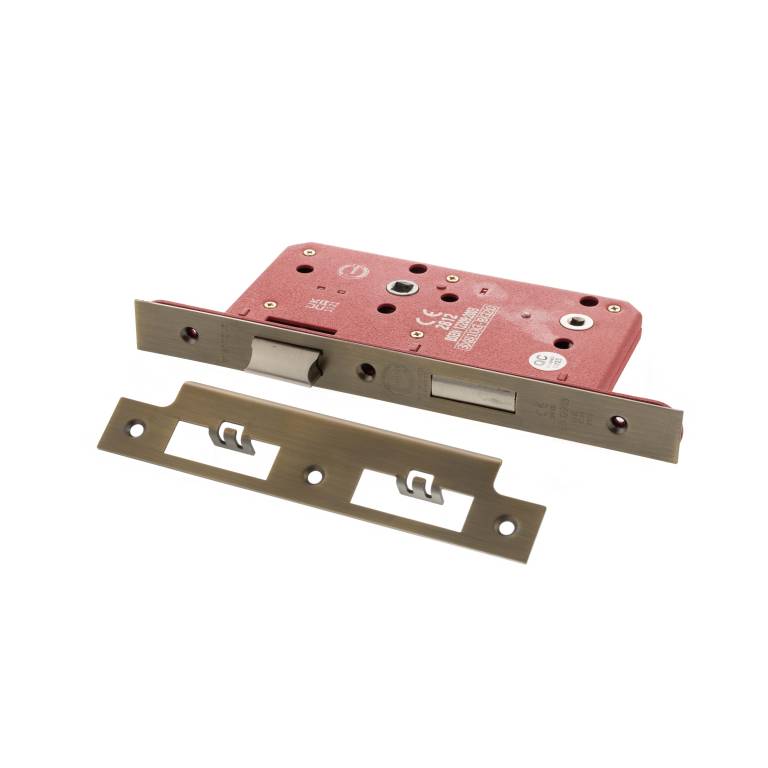 Atlantic Hardware European DIN Square Bathlock - 2 Piece